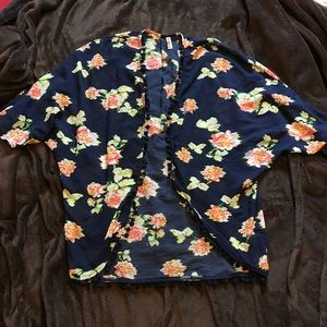 cardigan floral kimono